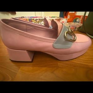 Jeffrey Campbell Student 2 Loafers Lilac Pink Periwinkle Pat Combo size 10